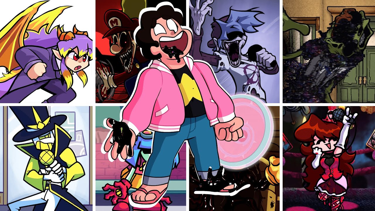 FNF - Glitched Gem but Different Characters Sing it 🎶 (Everyone Sings Glitched Gem)
