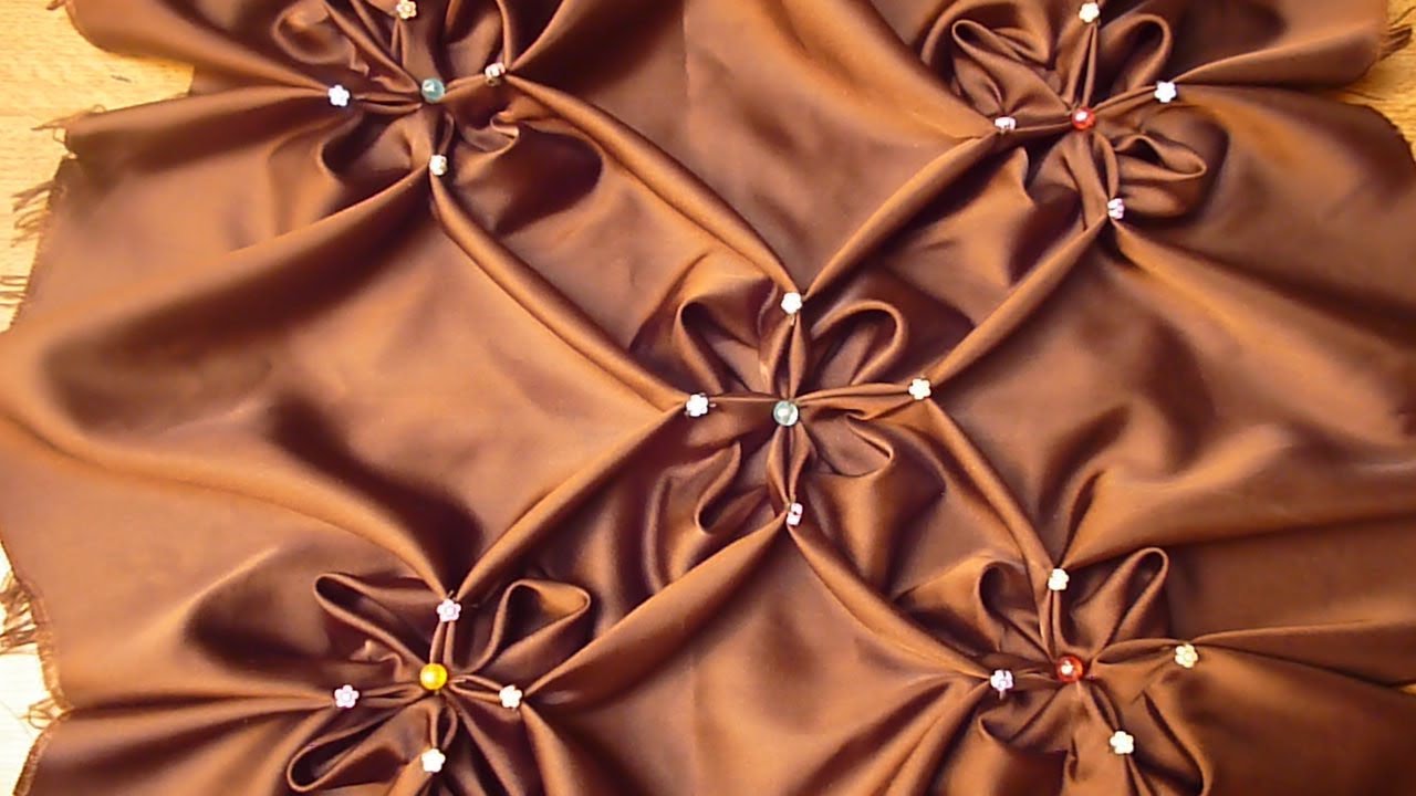 مخدات السموك وغرزة الياسمين المضاعفة smocking
