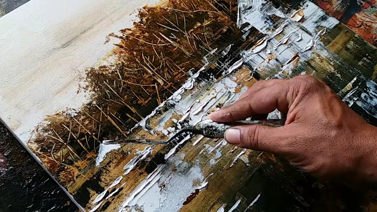 Abstract / Easy Abstract Landscape in Acrylics 05 / Demonstration