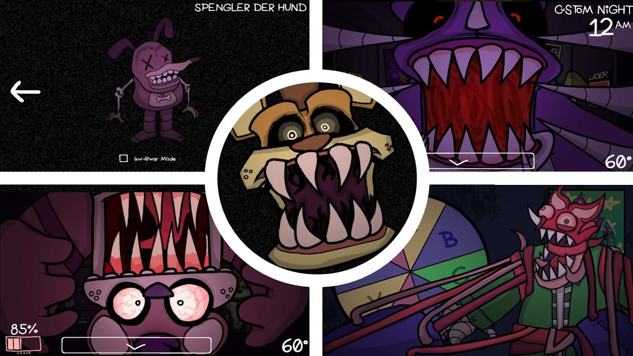 Five Nights at Friedrich's - All Jumpscares & Extras + All Minigames