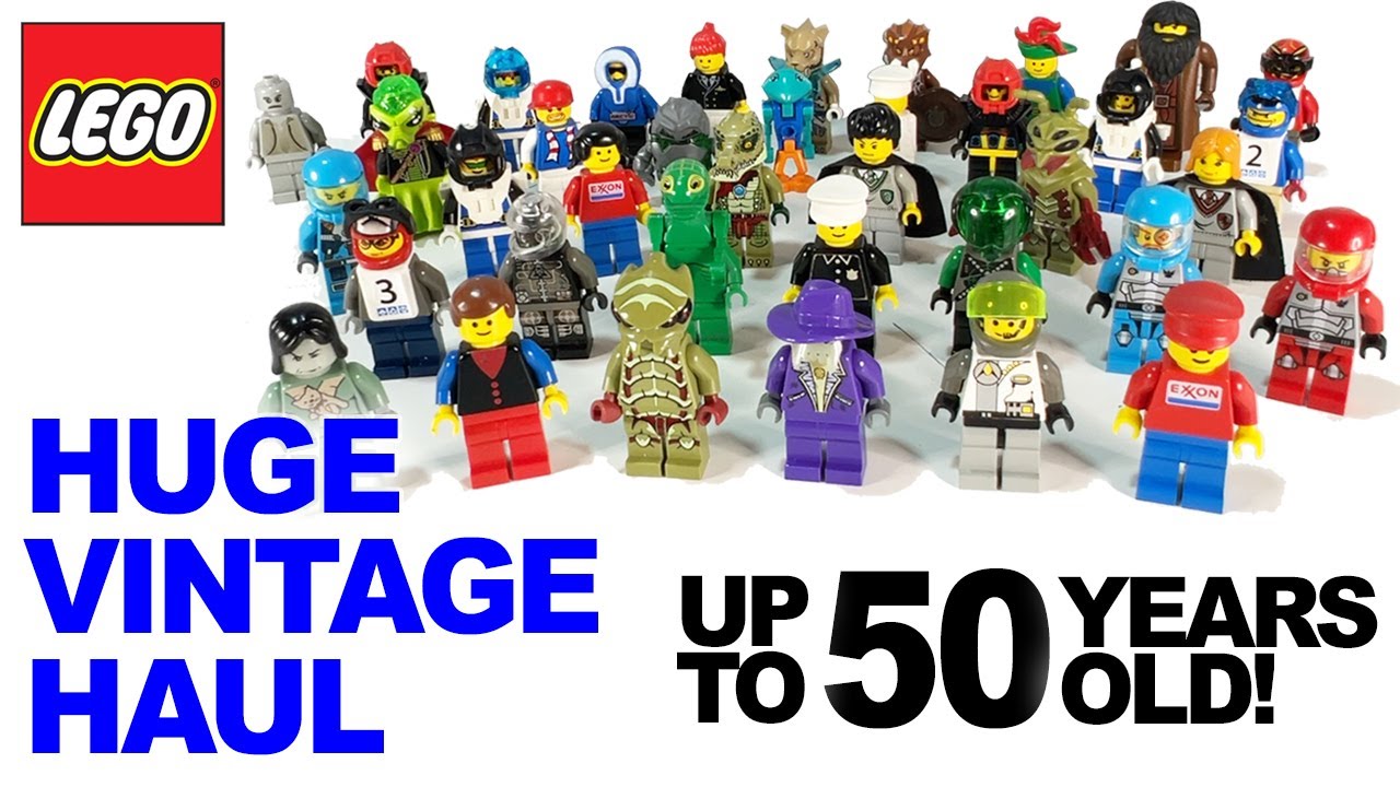 HUGE vintage minifigure Haul - Lego Minifigs up to 50 years old !