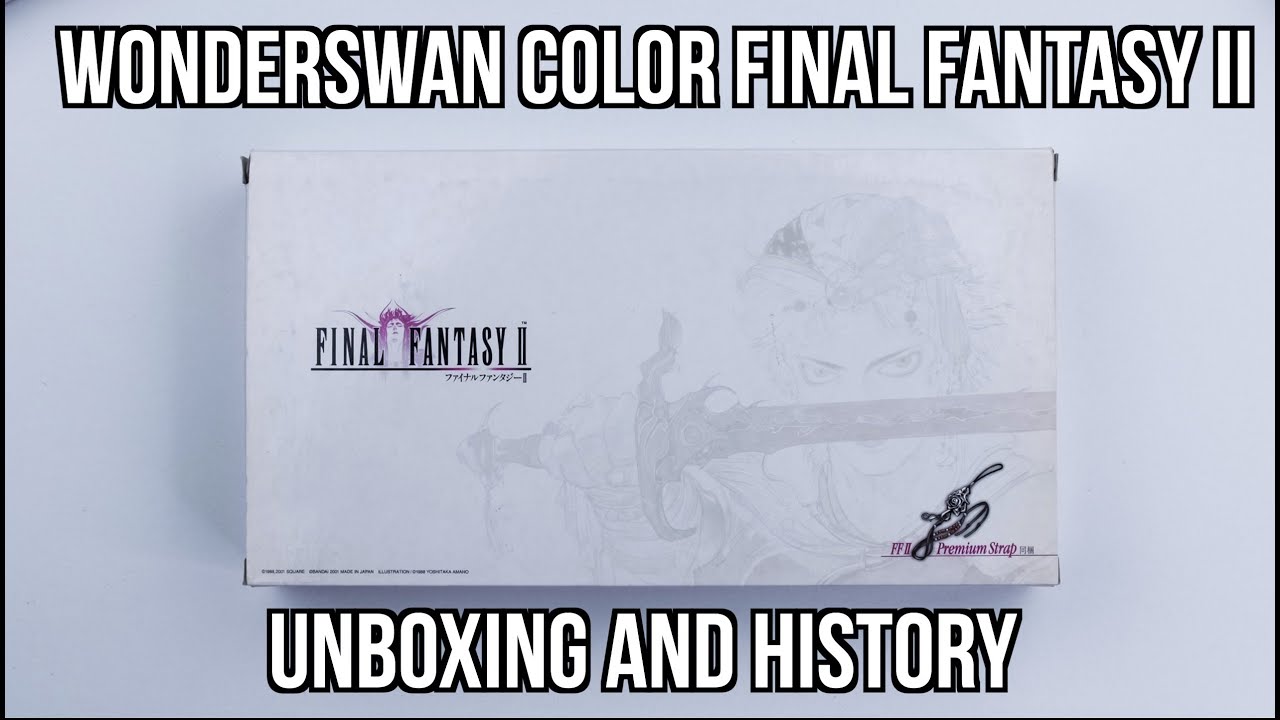RARE FINAL FANTASY II WonderSwan Limited Edition | Unboxing and History