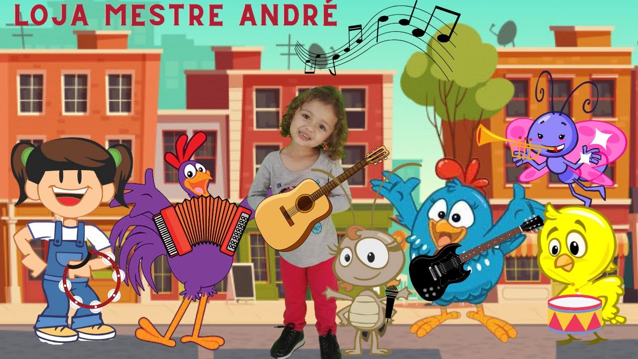 Galinha Pintadinha Loja do Mestre André | Musica Infantil | Desenho animado