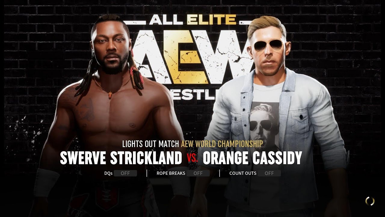 AEW Fight Forever - Swerve Strickland vs. Orange Cassidy (PS4)