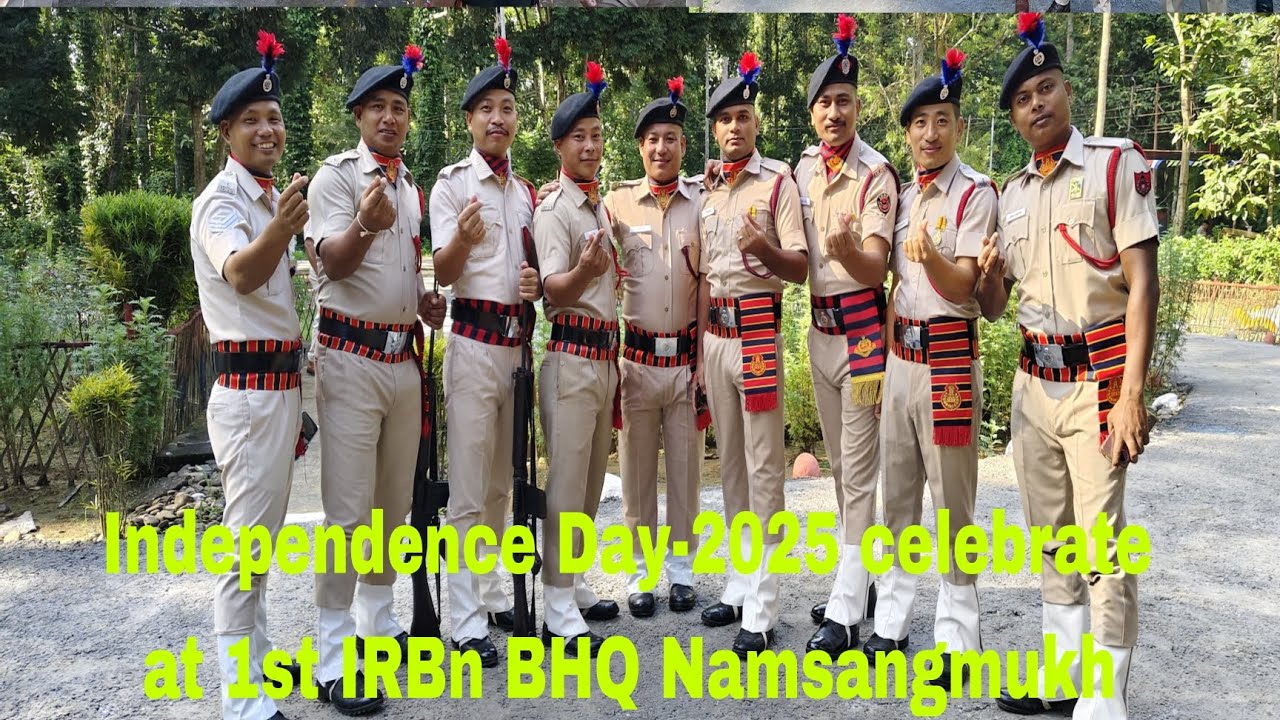 79th Independence Day-2025 the National Flag is  Hoisted at 1st IRBn N/mukh Arunachal, India 