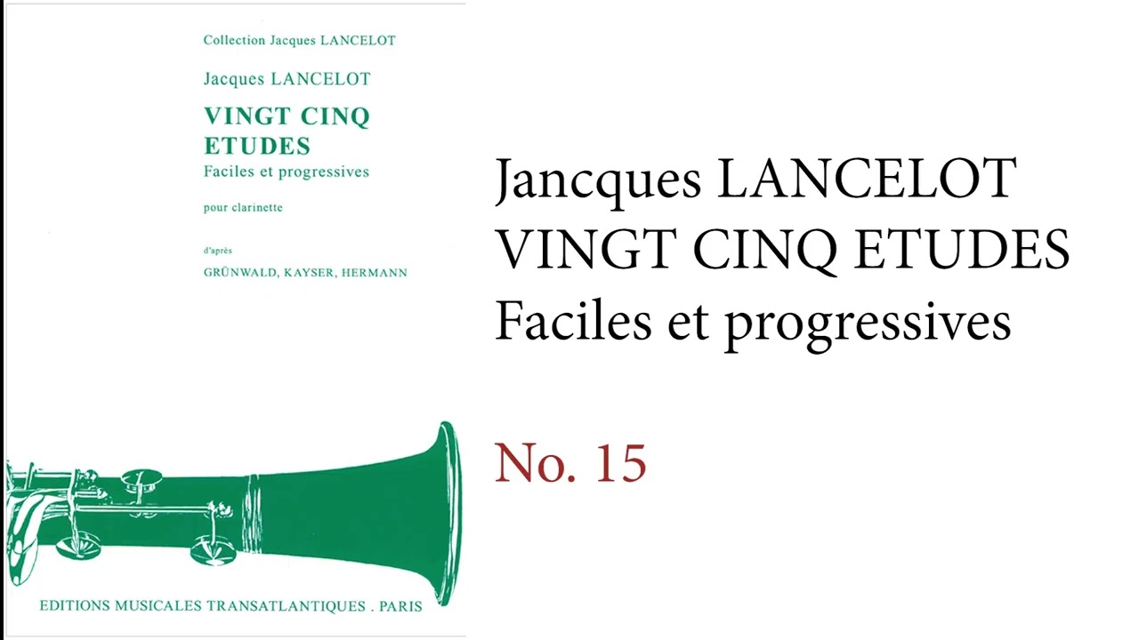 Kaito - Jacques LANCELOT VINGT CINQ ETUDES Faciles et progressives No. 15
