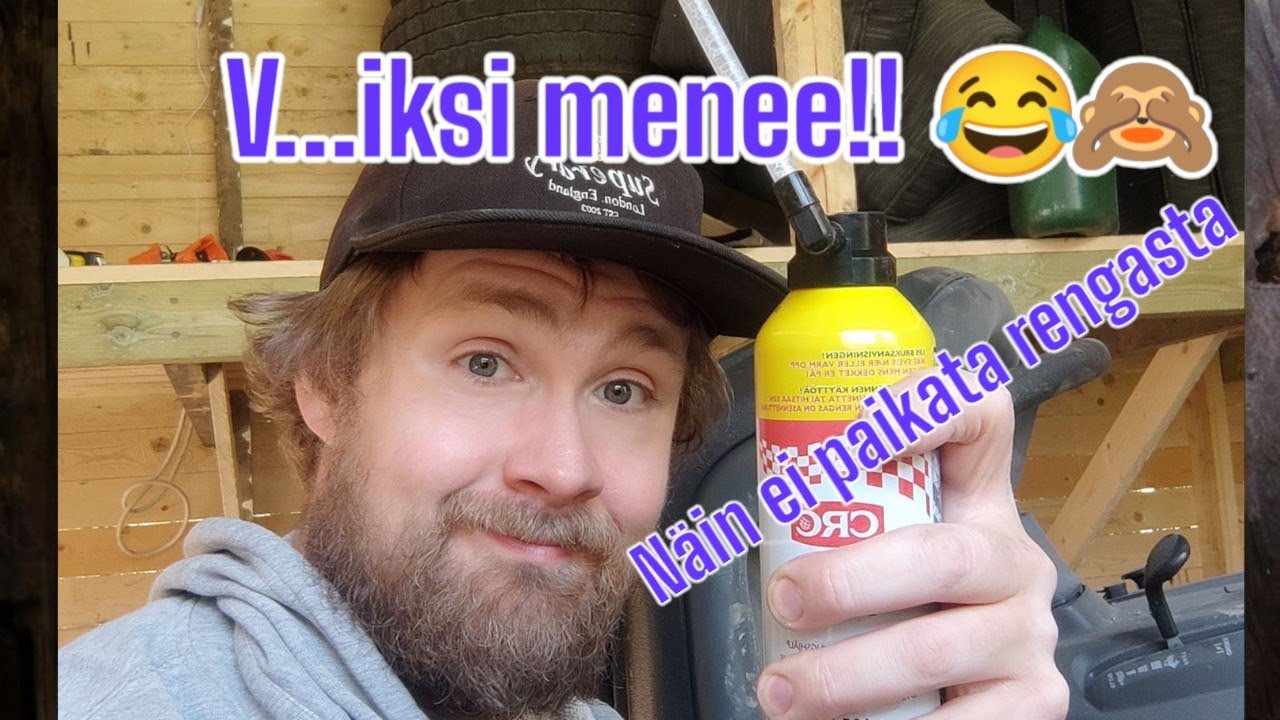 Näin ei paikata rengasta – ellei halua YouTube-hittiä! 🙈