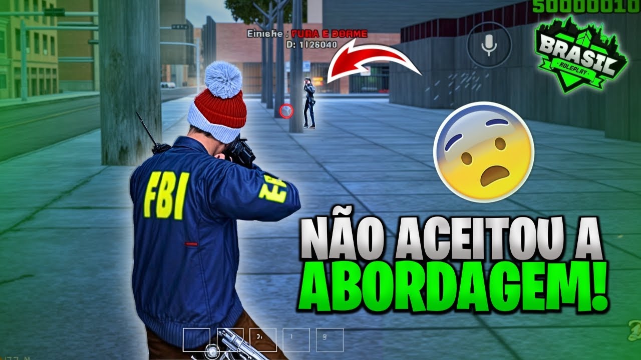O CIDADÃO NÃO ACEITOU A ABORDAGEM E REAGIU! 😨 BRASIL ROLEPLAY - SAMP ANDROID/PC - Ovitinz