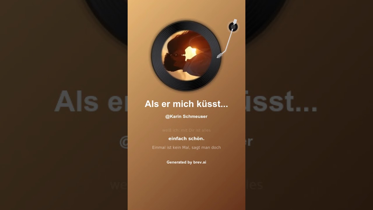 Als er mich küsste