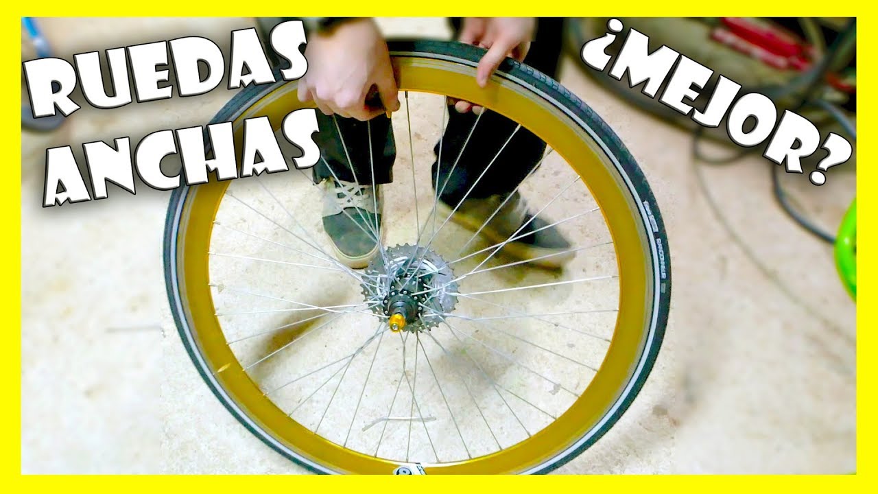 CAMBIAR a CUBIERTAS MÁS ANCHAS en la BICICLETA de CARRETERA | MODIFICACIONES MECÁNICAS