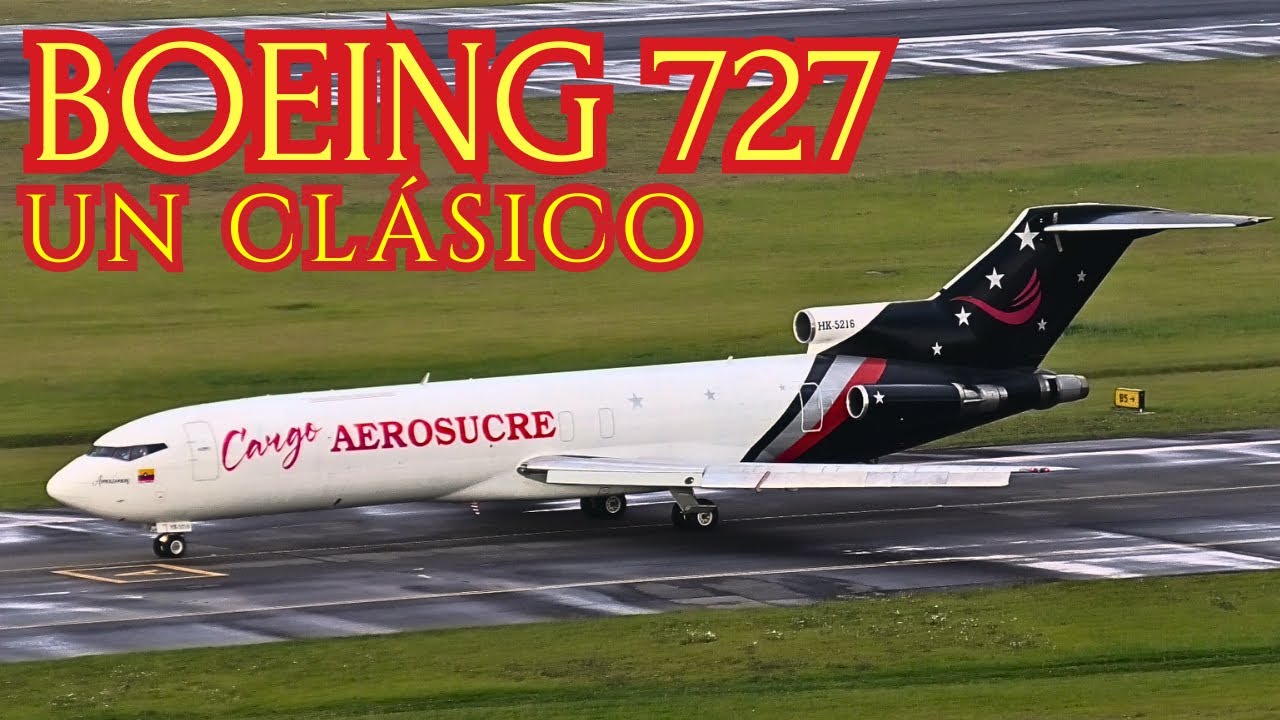 Boeing 727 en acción ✈️ Un clásico de la aviación