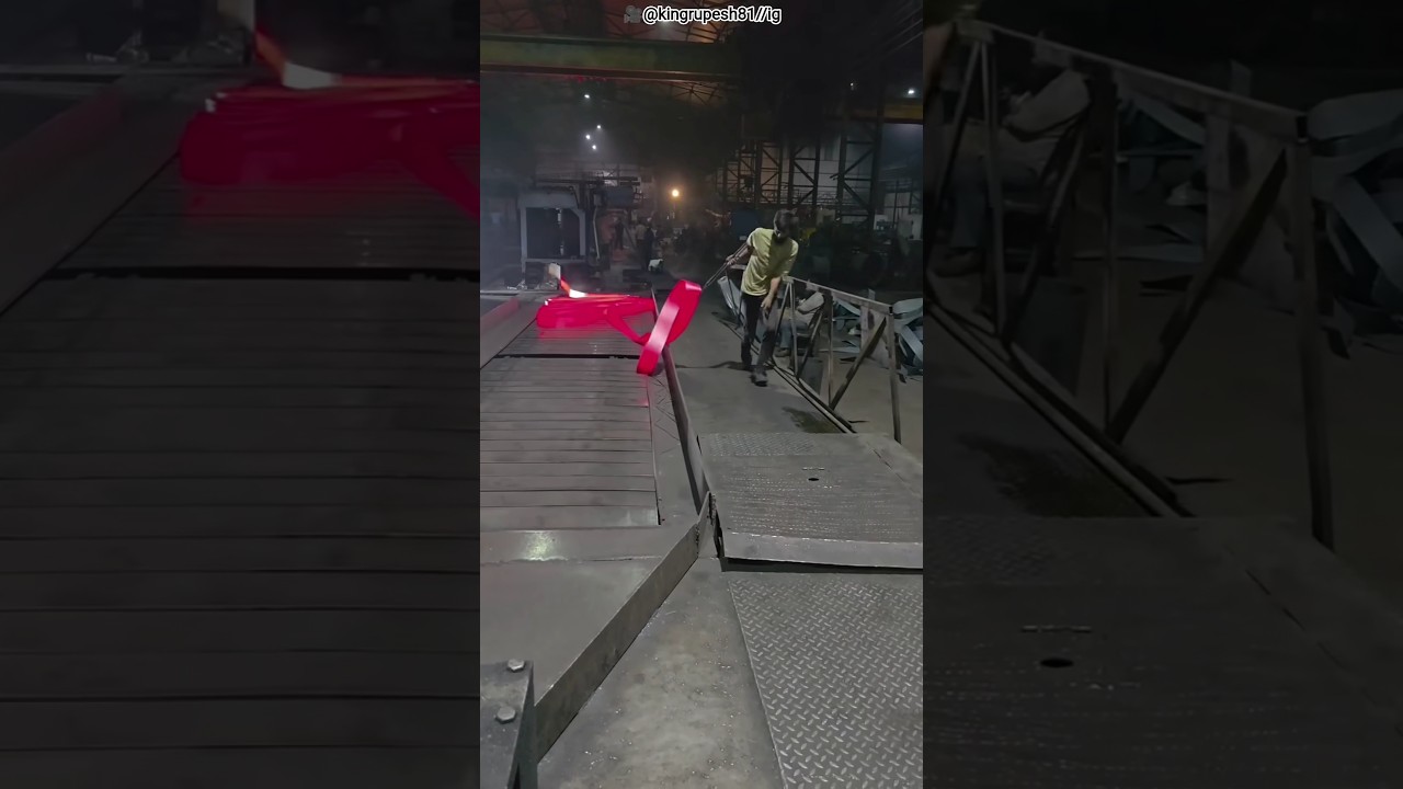 Praca twarzą w twarz z Red-Hot Steel #shortsvideo