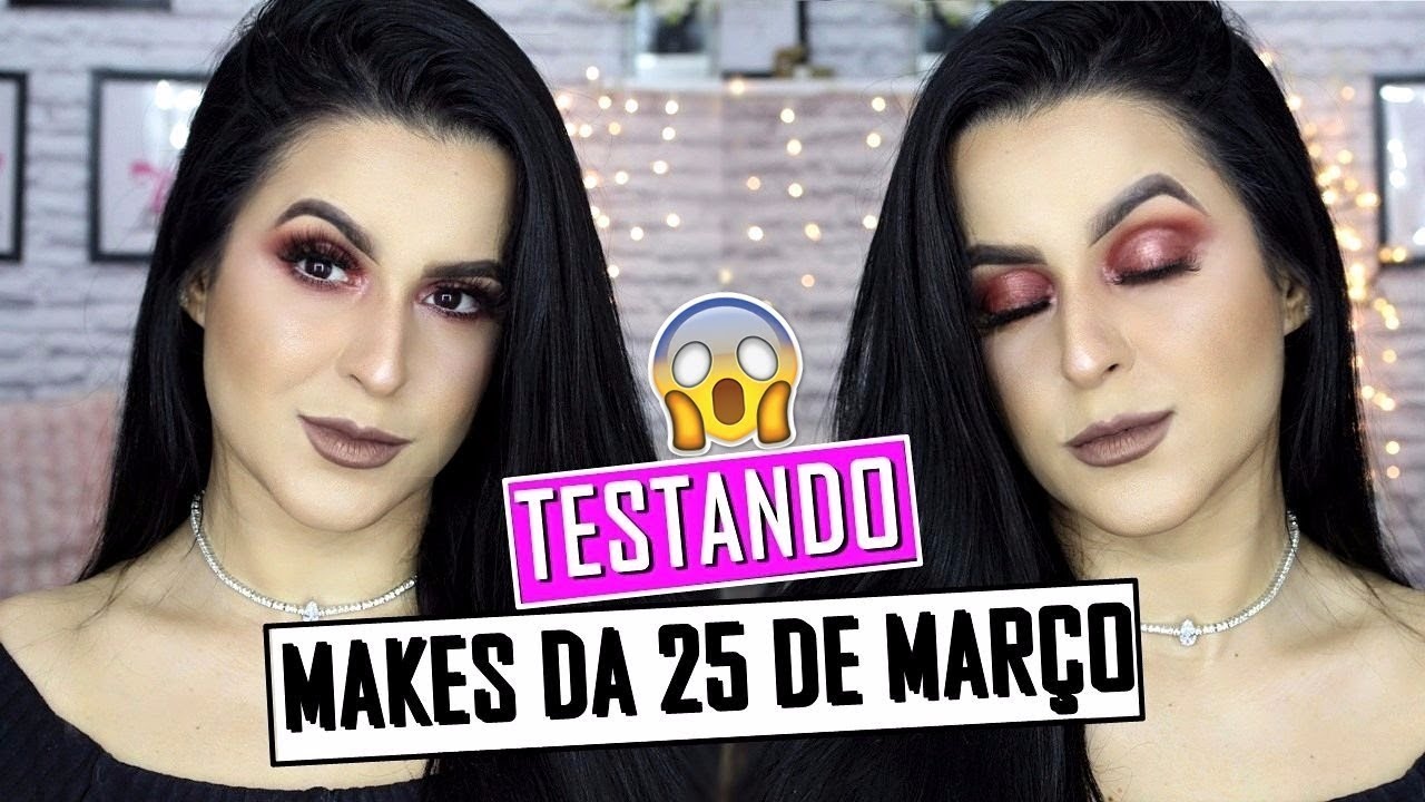 TESTANDO MAKES BARATINHAS DA 25 DE MARÇO - CHOCADAAAA