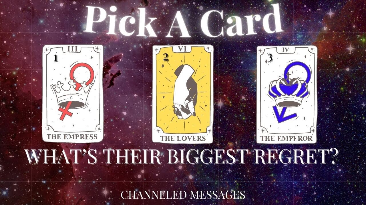 Pick-a-Card| *WHAT’S THEIR BIGGEST REGRET?* 🥺😩 *Accurate* Tarot Reading🔮