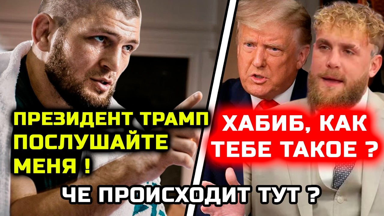 ОШАЛЕТЬ! Че происходит тут! Трамп хочет сделать бой Хабиба и Джейка Пола! Хабиб Нурмагомедов США