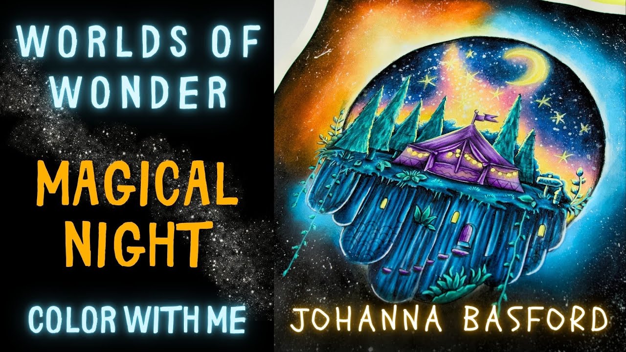 Johanna Basford's Worlds of Wonder | Magical Eclipse | Color with me