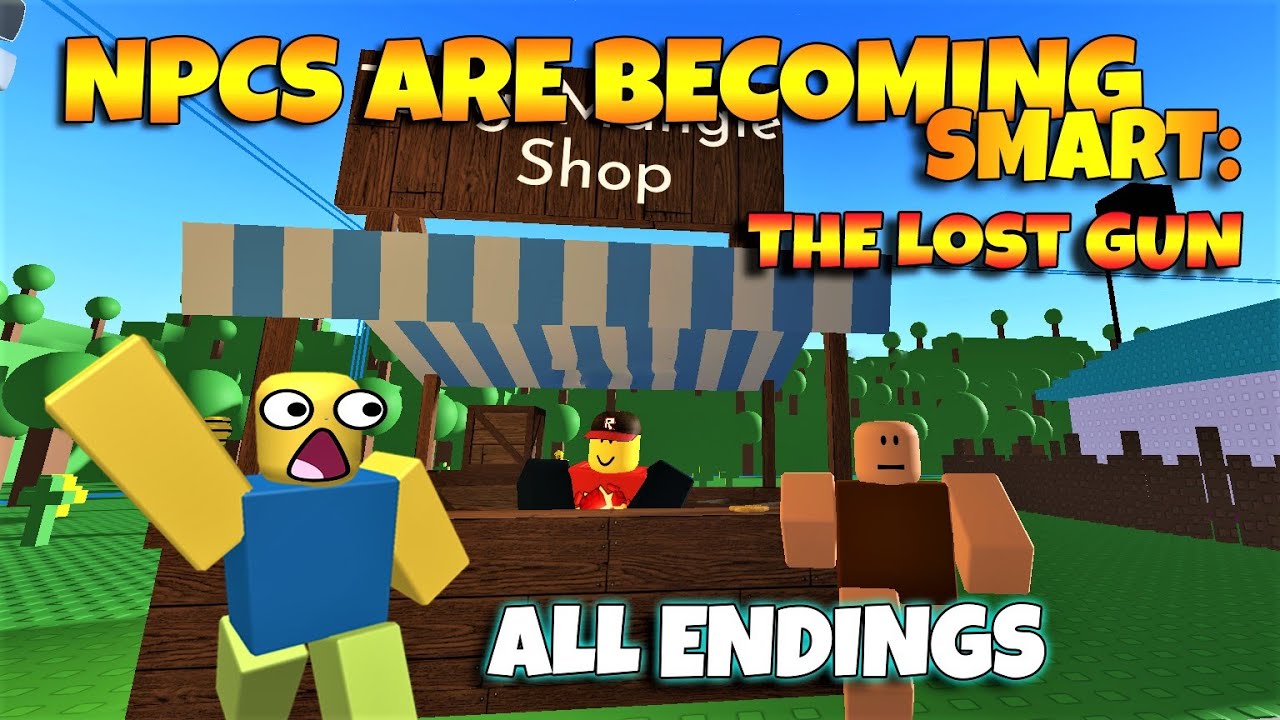 ROBLOX NPCs are becoming smart: The Lost Gun - ALL ENDINGS