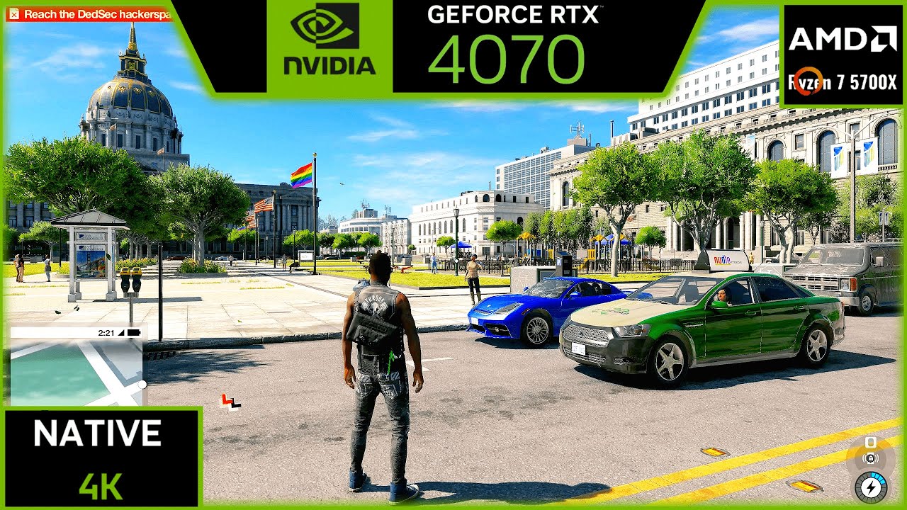 WATCH DOGS 2 : RTX 4070 (MAX SETTINGS NATIVE 4K)