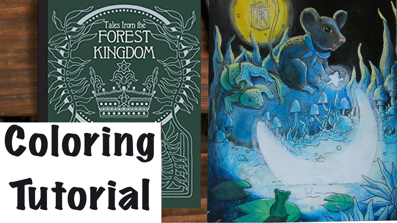 Tutorial Step by Step Coloring Hanna Karlzon ~ Tales from the Forest Kingdom Distress Ink Mouse Moon