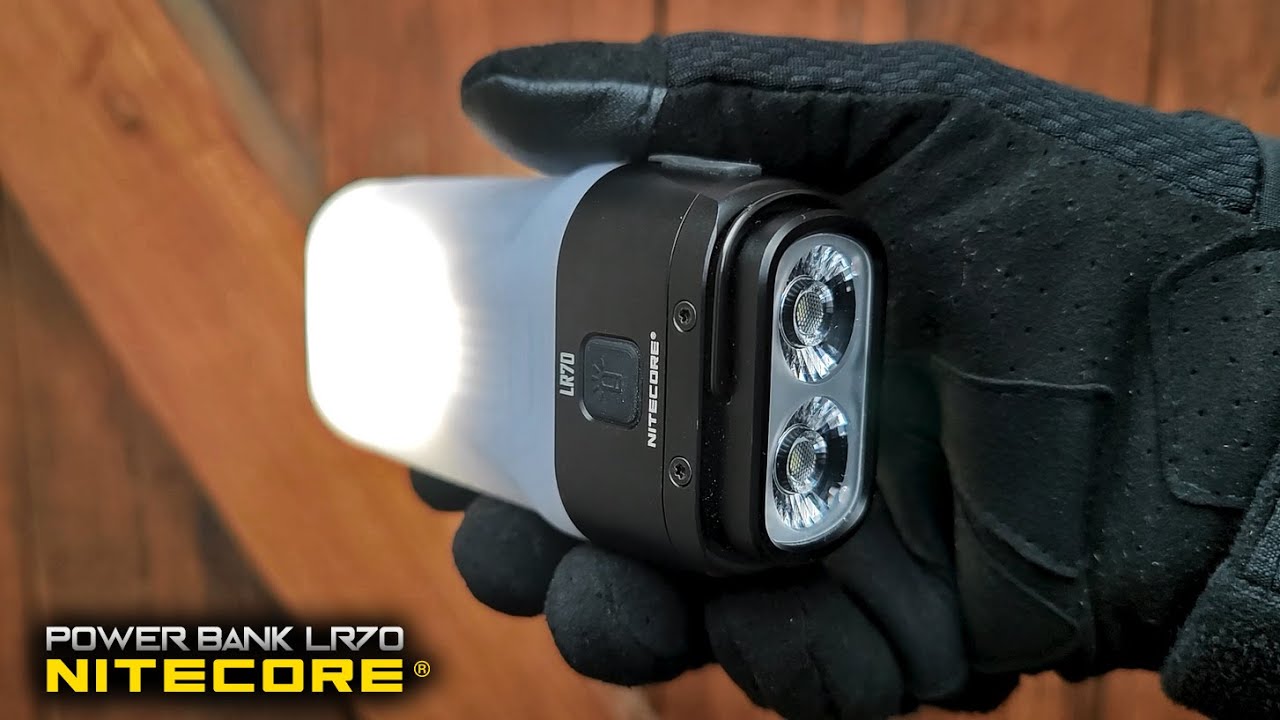 Уникальный Фонарь 4в1 - Фонарь кемпинговый, ручной + Power Bank + зарядное Nitecore LR70@Corcoran AL