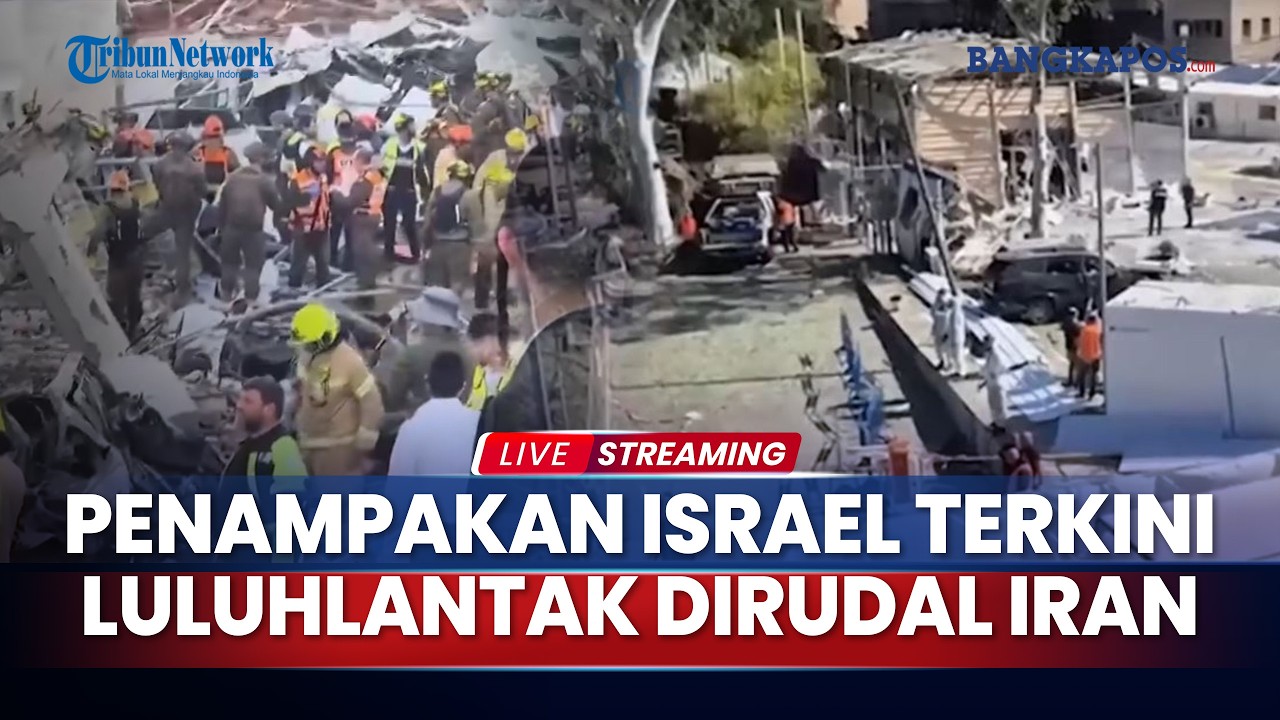 🔴Penampakan Kehancuran Israel! Luluhlantak Diserang Iran Hingga Terlihat Kehancuran
