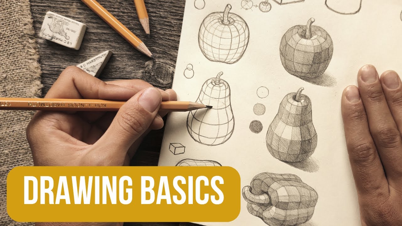 How to START Drawing?✏️ Easy Tips & Cross Contour Lines Secrets for Beginners 🌿 | Episode 1
