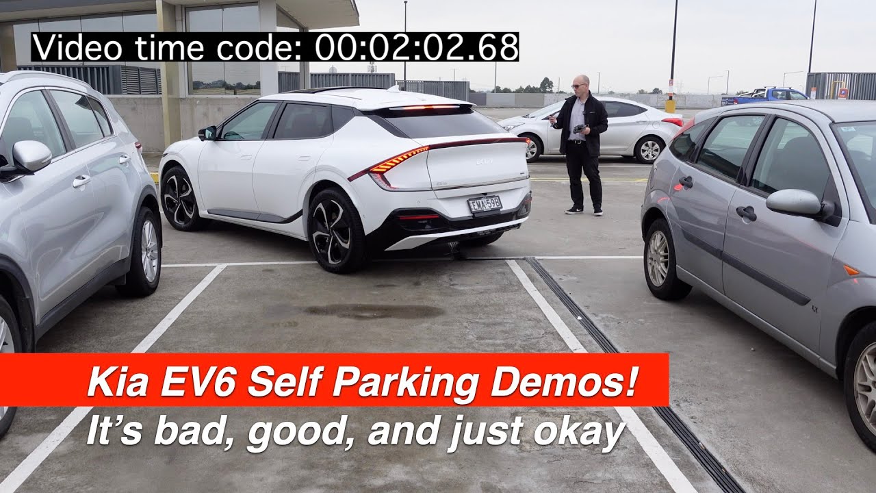 Тесты самостоятельной парковки Kia EV6 — требуется доработка системы дистанционной самостоятельно...