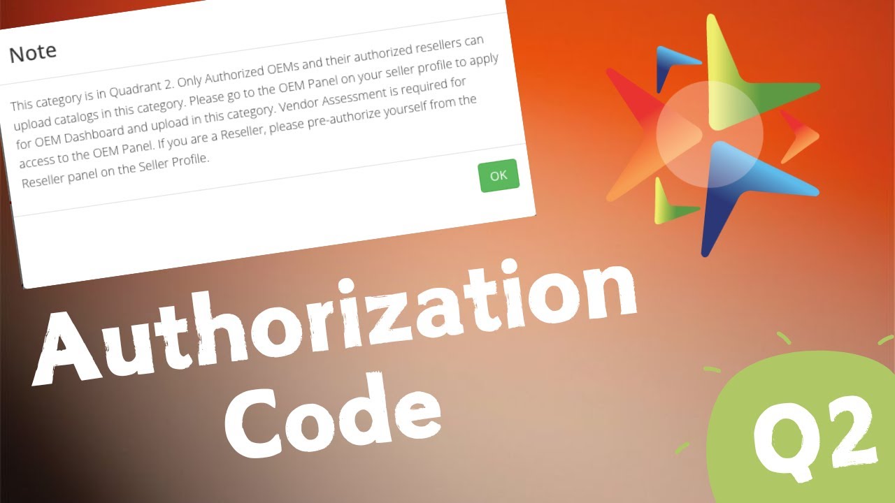 How to Add Authorization Code in Q2 Category on GeM | Sell Product in Q2 Category | OEM Panel