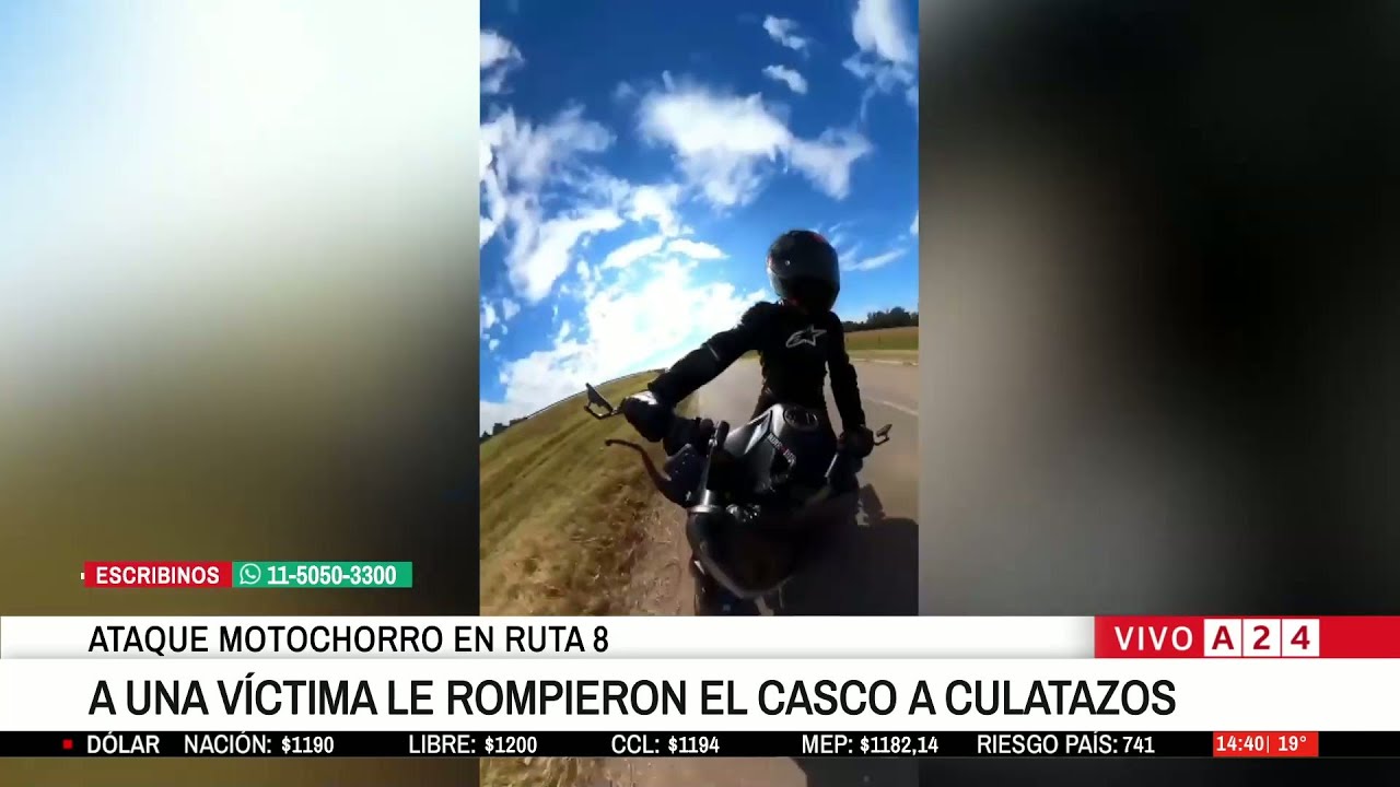 ⚠️ ATAQUE DE MOTOCHORROS EN RUTA 8: AS&Iacute; SE LLEVAN LAS MOTOS DE ALTA GAMA