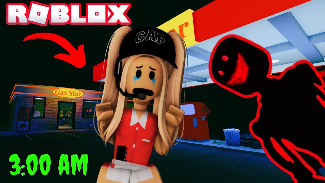 😱NUNCA TRABAJES EN esta GASOLINERA DE BROOKHAVEN a las 3AM😭| ROBLOX| Valery Rm