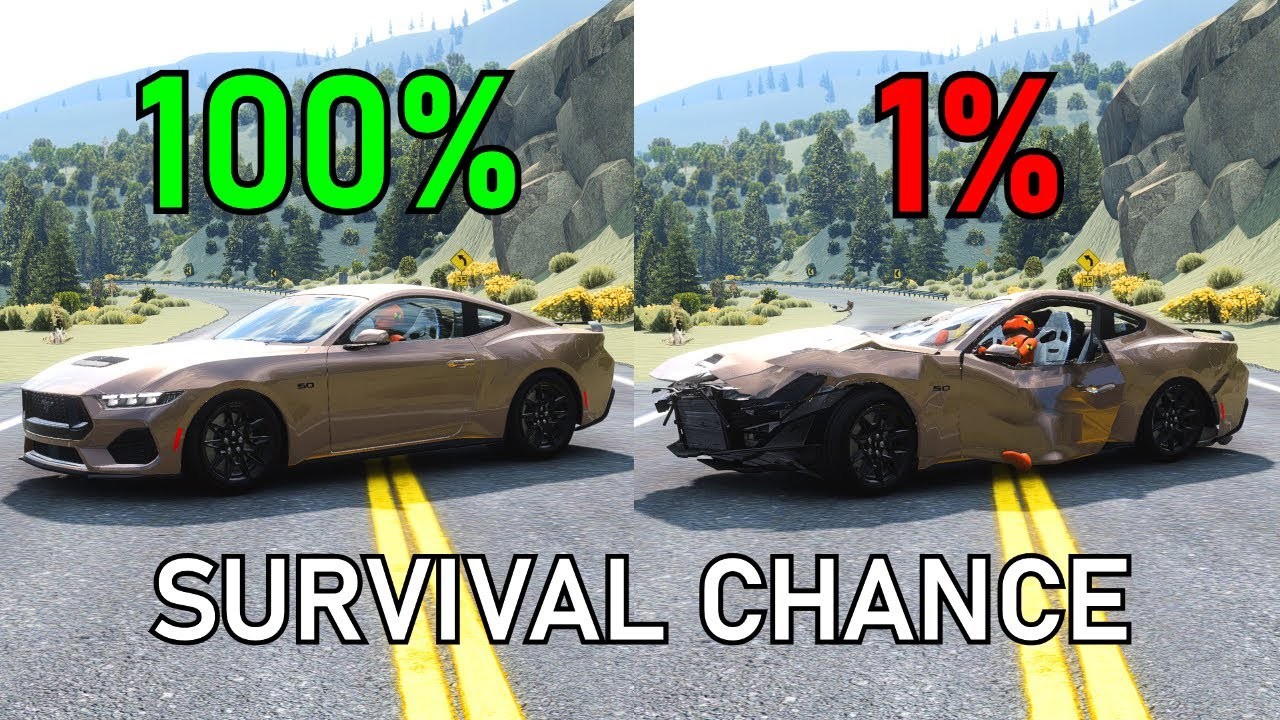 Realistic Survival Chance Crashes #16 | BeamNG.drive