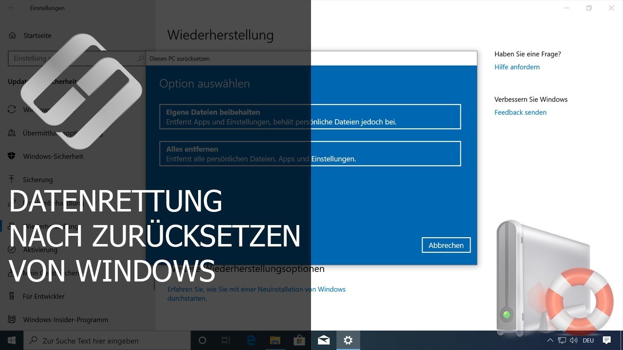 Daten verloren? Wie man Dateien nach Neuinstallation oder Zur&uuml;cksetzen von Windows wiederherstellt!