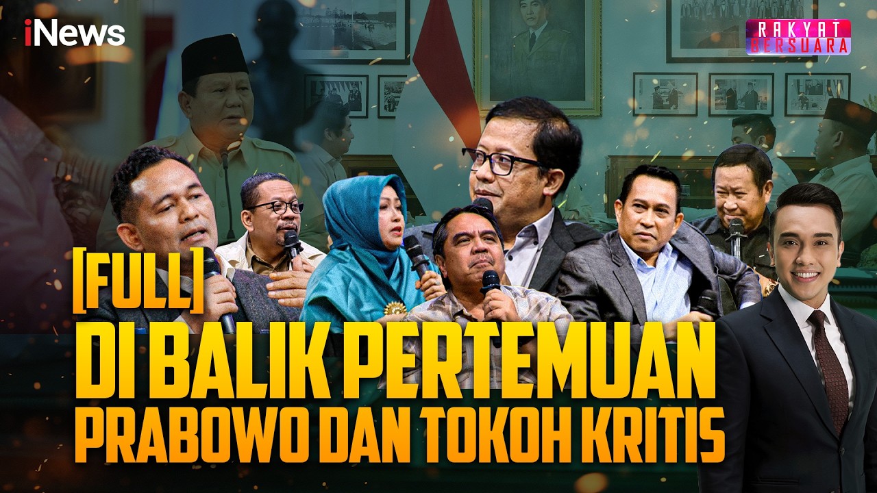 FULL di Balik Pertemuan Prabowo dan Tokoh Kritis, Ijazah dan Wapres Dibahas?