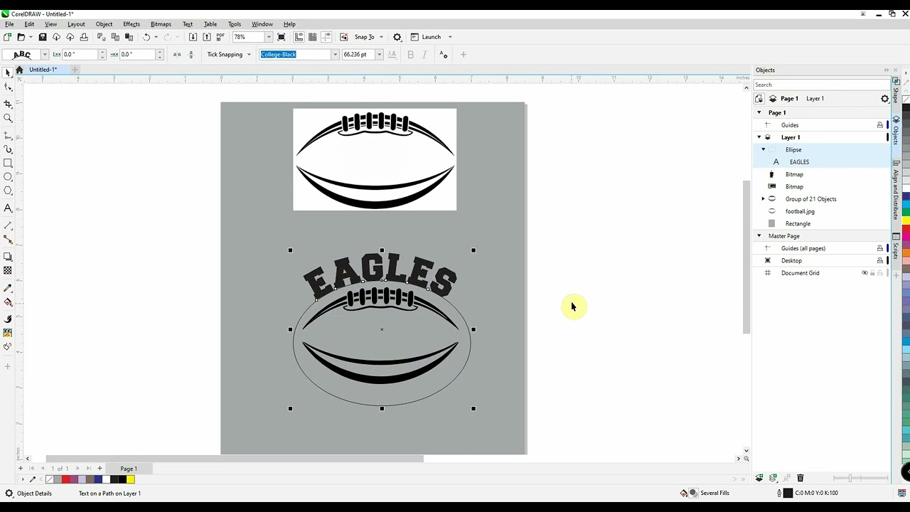 CorelDraw Tutorial to create a HTV or Vinyl cut file from an image and create virtual proofs.