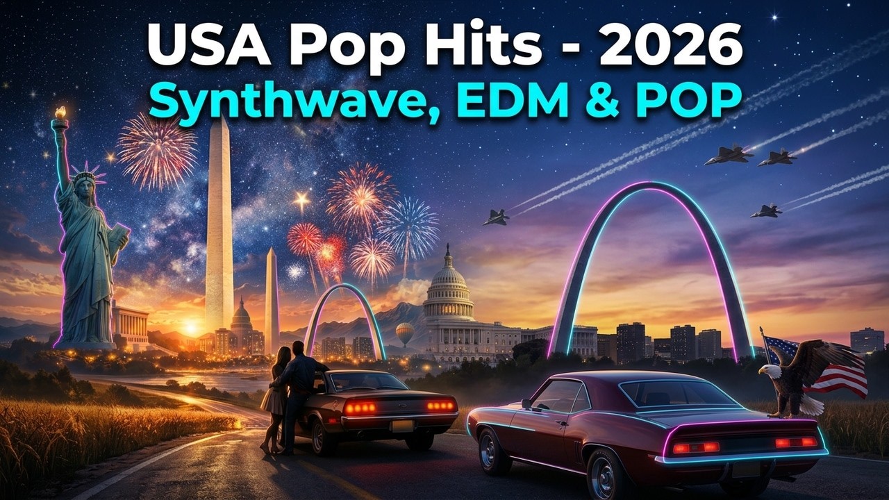 Synthwave & EDM Party Mix 2026 🎧 USA Pop Hits Nonstop | New Trending Music