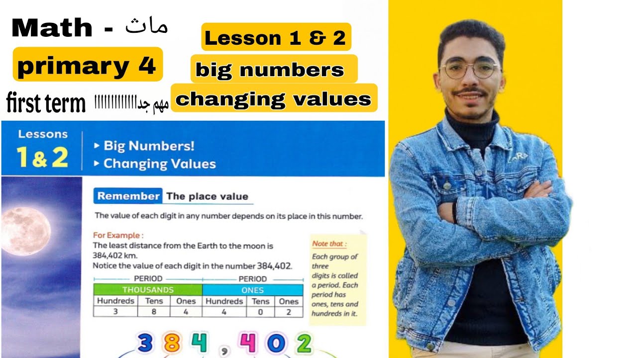 Math Grade 4 / Lessons ( 1 - 2 ) Big numbers - Changing values - 2026 أسهل شرح  رابعه ماث 