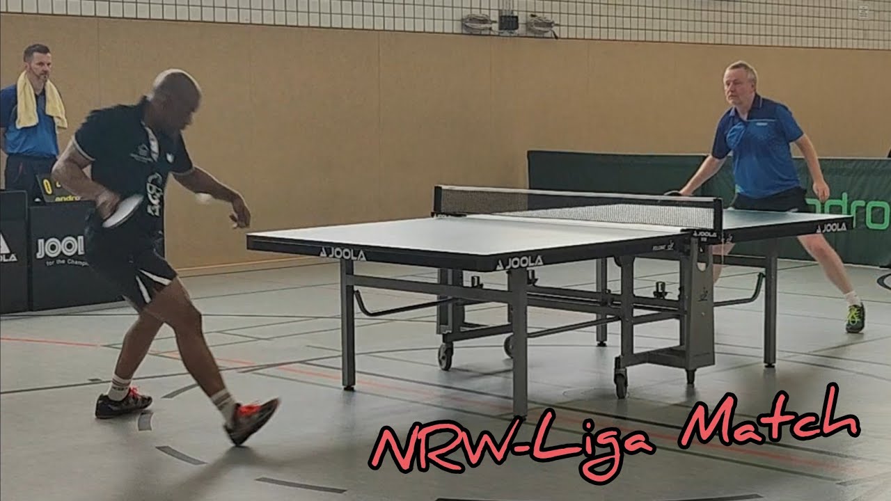 Schwerer Zweiter und Dritter Ball - NRW-Liga-Match - Kazeem Nasiru vs Ludger Ostendarp