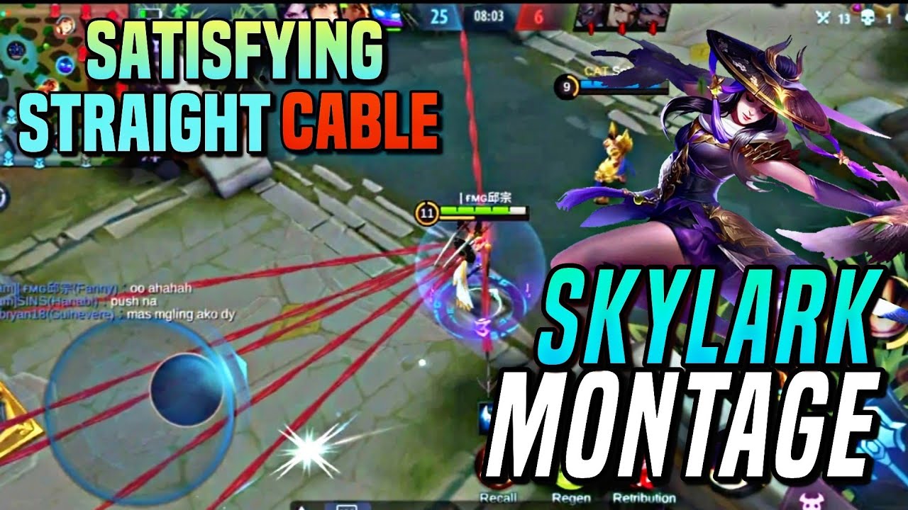 Fanny Skylark Montage #2 | Satisfying Straight Cable &bull; Top Global Fanny &bull; MLBB