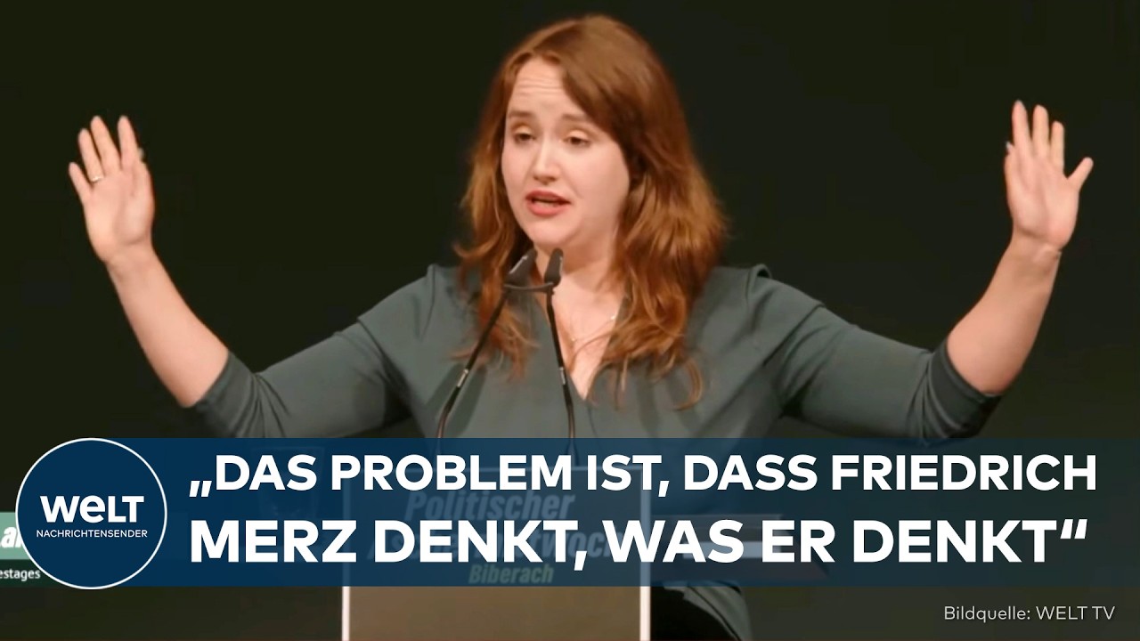 RICARDA LANG &uuml;ber Merz: &bdquo;Weil er nur dar&uuml;ber nachdenkt, wer zu faul ist&ldquo;  Politischer Aschermittwoch