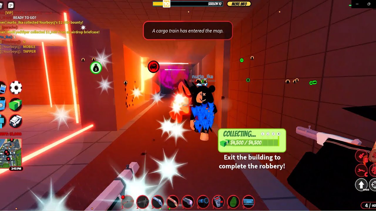 Crazy Chaotic bank robbery ON PC | Roblox Jailbreak