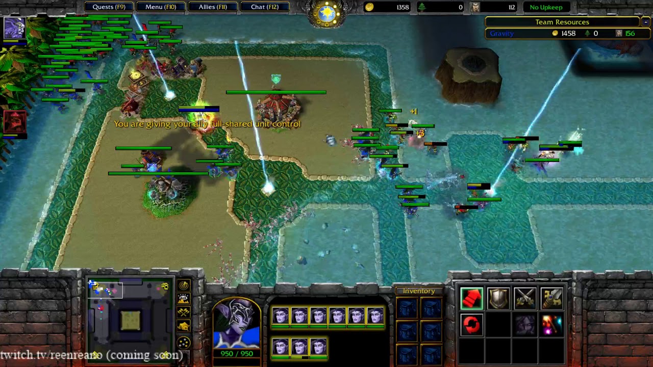 Warcraft 3: Hero Push (Noob Beats Pro) HUGE Comeback