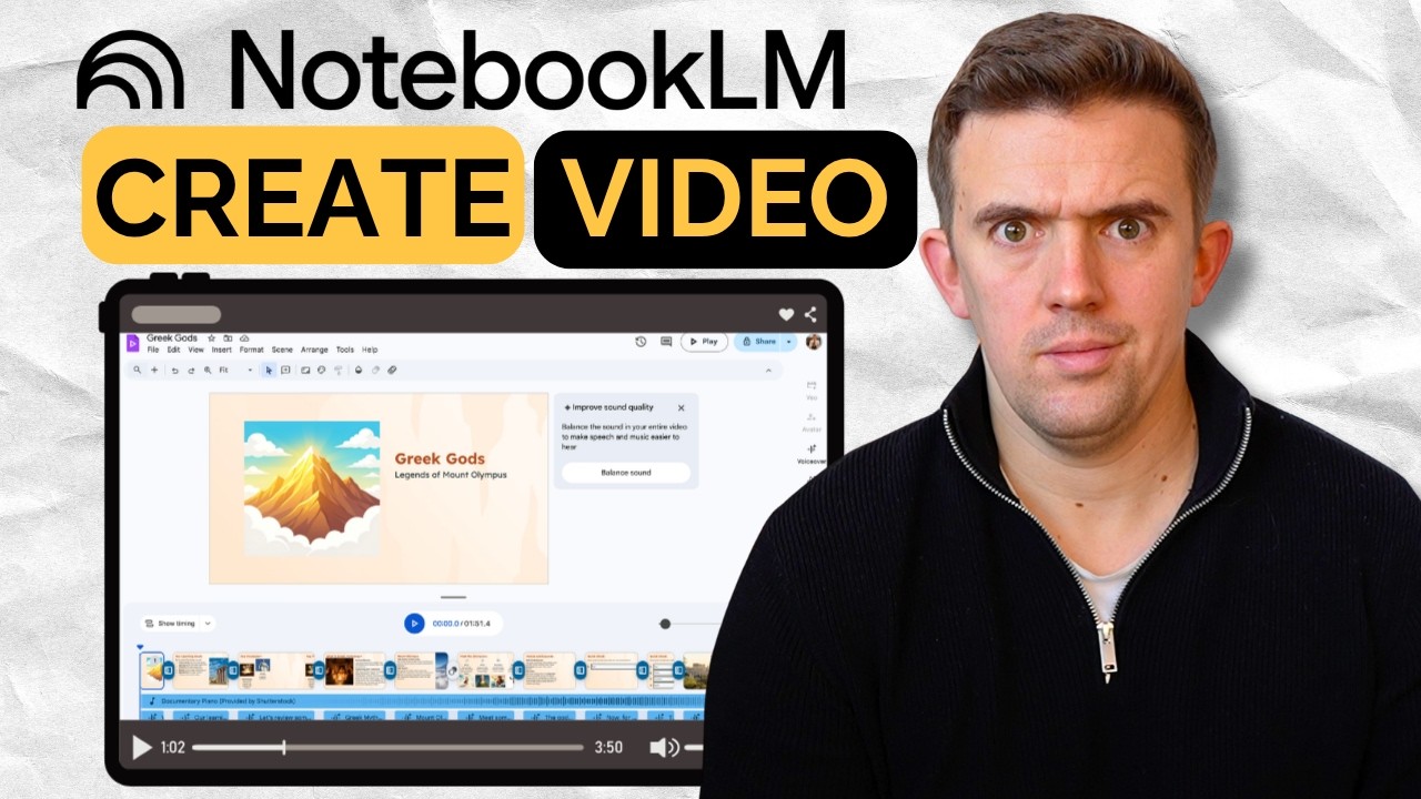 Как превратить слайды NotebookLM в видеоролики с помощью ИИ