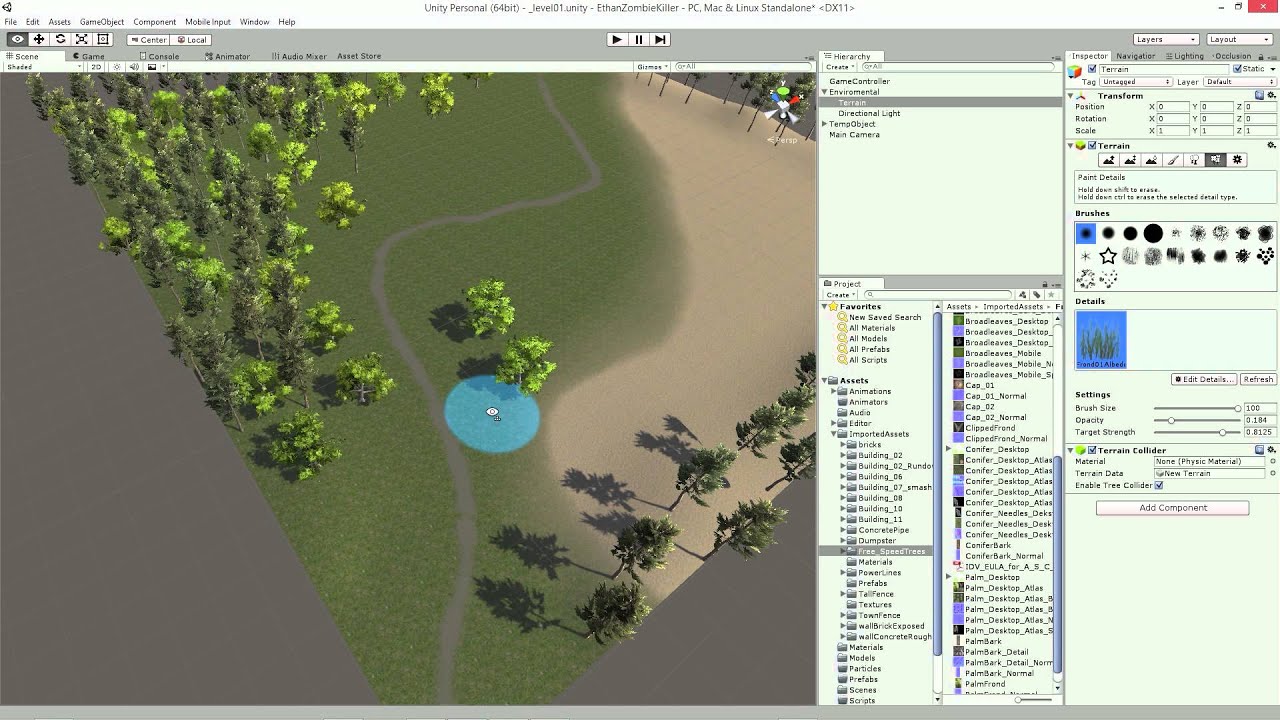 Podstawy Unity 3D - Lekcja 06 - Elementy Terenu (część 1.5)