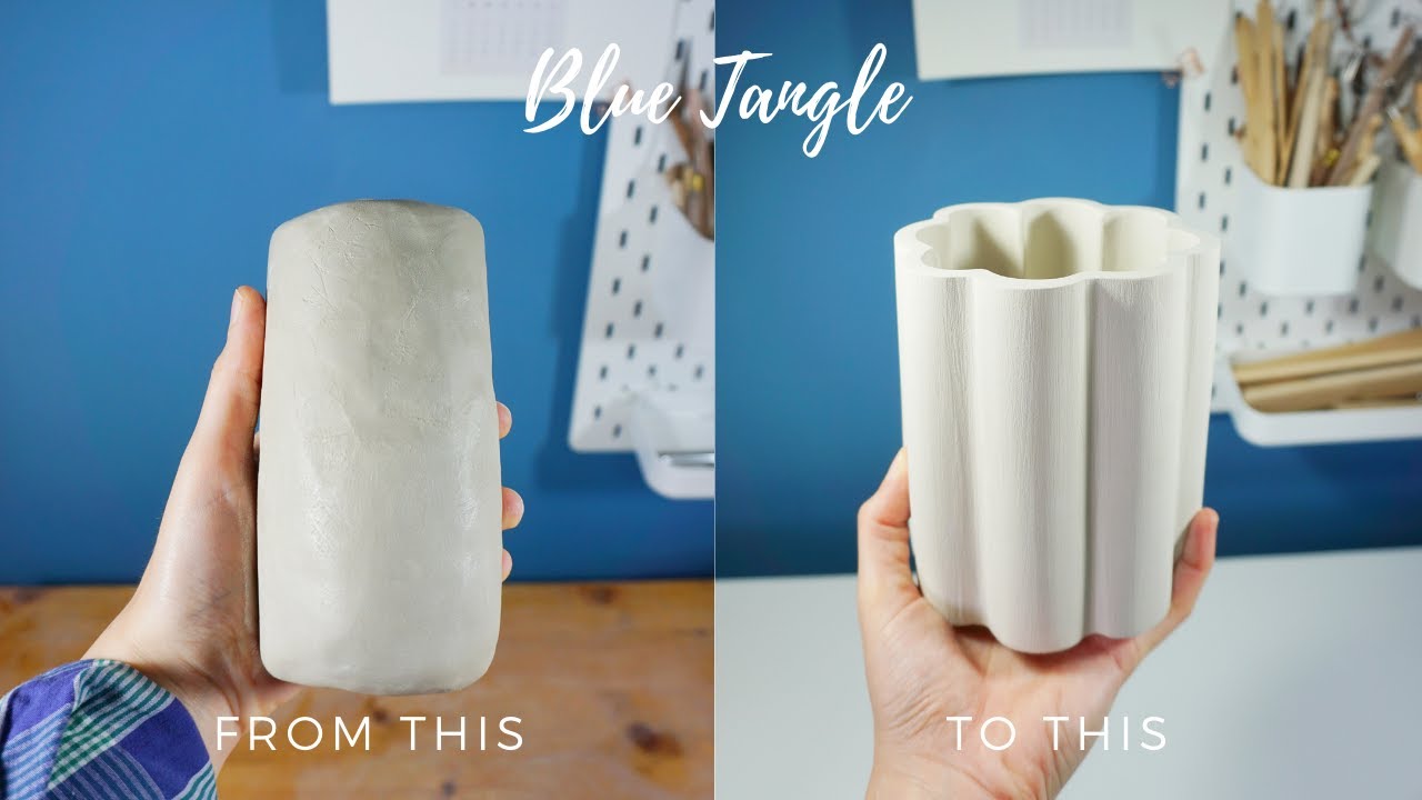 How to make a clay vase | Come realizzare un vaso in argilla | Tecnica a lastre