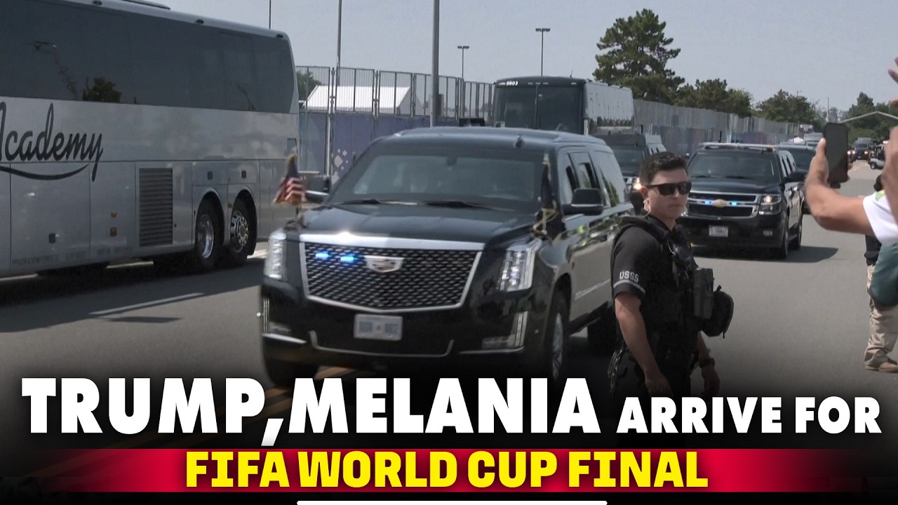 LIVE: Trump, Melania arrive at Stadium to attend FIFA World Cup Final I Argentina vs Spain