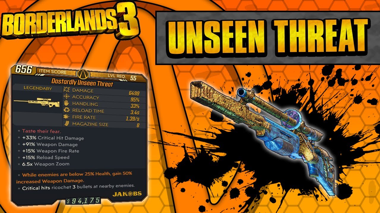 Borderlands 3 | Unseen Threat Legendary Weapon Guide (Homing Ricochet Jakobs!)