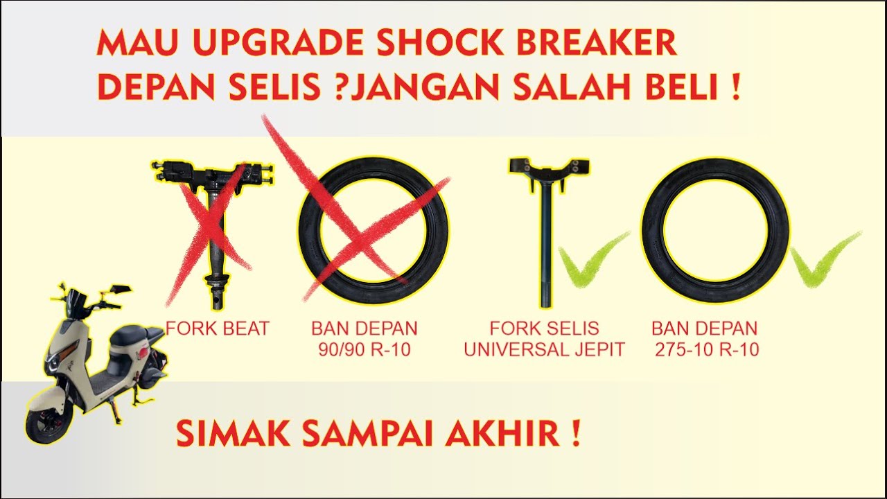 MODIF SHOCK BREAKER SEPEDA LISTRIK TAPI SALAH BELI, JADI RUGI.