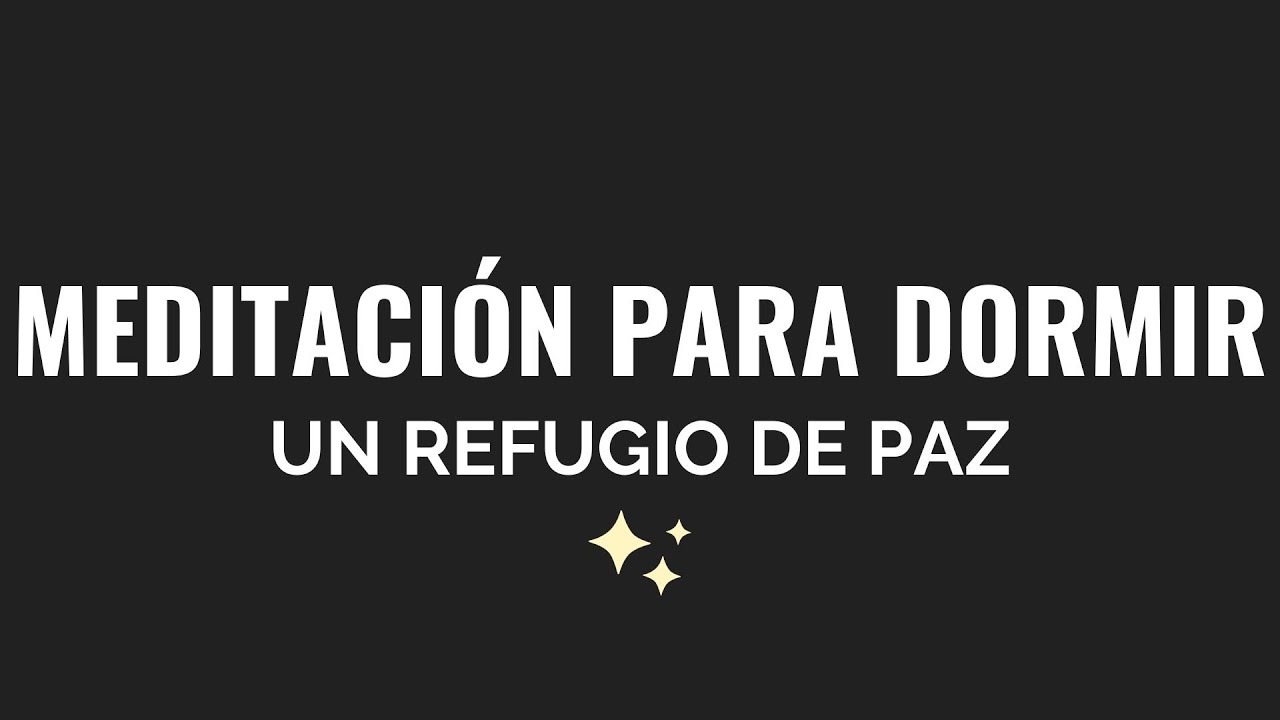 MEDITACIÓN GUIADA PARA DORMIR | REFUGIO DE PAZ | RELAJACIÓN MUY PROFUNDA | PANTALLA NEGRA ❤ EASY ZEN