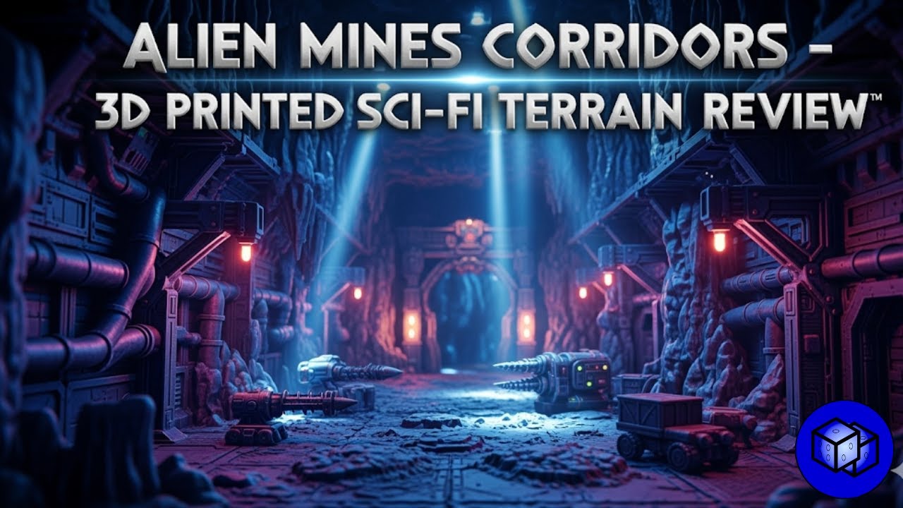 Alien Mines Corridors – 3D Printed Sci-Fi Terrain Review