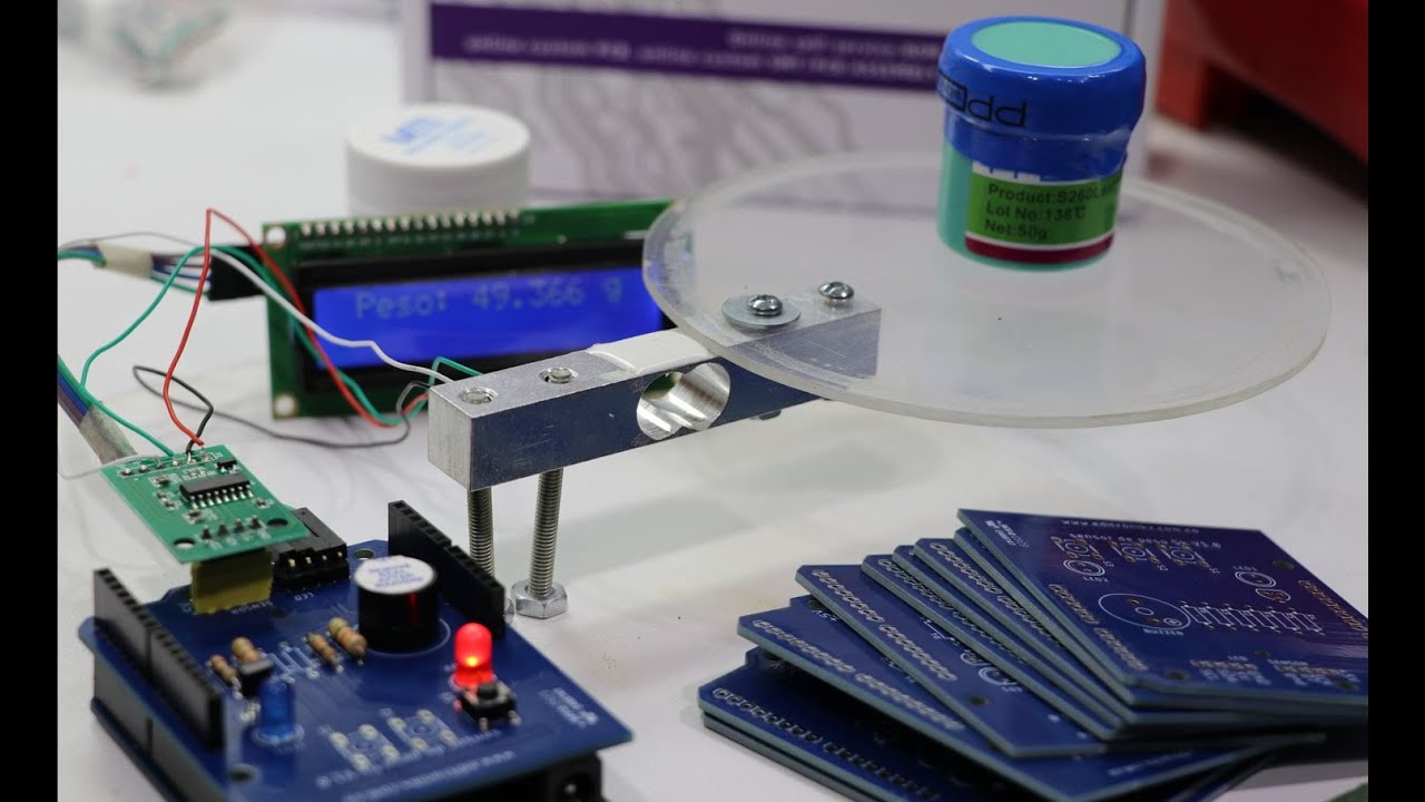 como hacer una balanza con sensor de peso , adc hx711, arduino y lcd @NextPCB